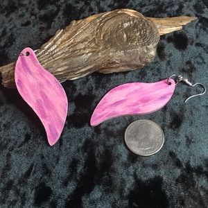 Hand Painted Abstract Earrings